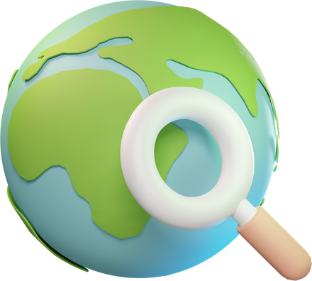 Globe Search Engine Optimization 3D Icon